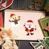 Colorful Xh059 Christmas Santa Snowman Diy Puzzle Stickers For Kids Fun Crafting