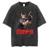 Vintage Washed Leon S Kennedy Resident Evil 4 T-Shirt Men And Women