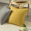 Ins Style Simple Plain Color Imitation Cotton Linen Splicing Pillow Case Bedside Sofa Edge Pillow Case Can Be Detached and Washed