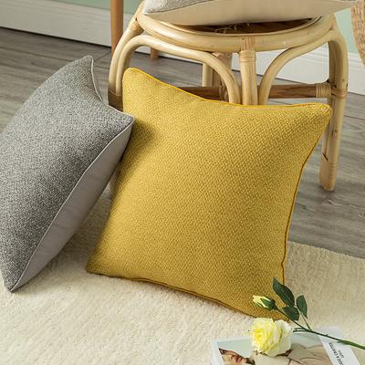 Ins Stil Einfarbig Schlicht Imitation Baumwolle Leinen Spleißen Kissenbezug Nachttisch Sofa Kante Kissenbezug Kann Abgenommen und Gewaschen Werden