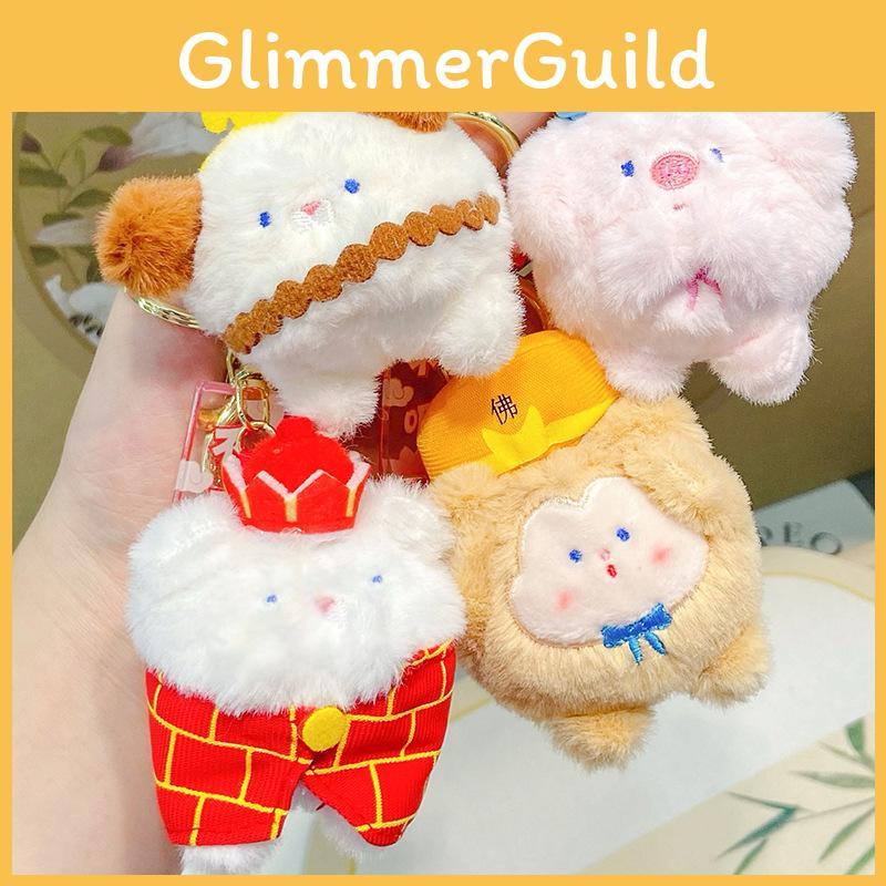 Adorable Jinnew Plush Keychain Accessories Featuring Journey To The West Four Characters