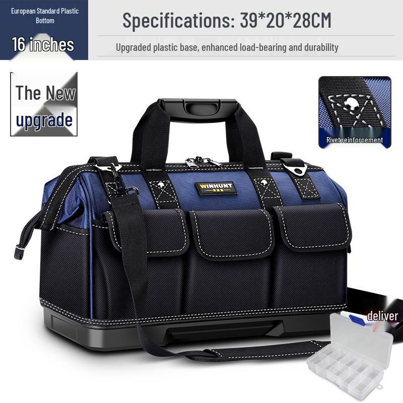 Portable Multifunctional Tool Bag: Durable, Wear-Resistant Canvas for Hardware Repairs and Electricians