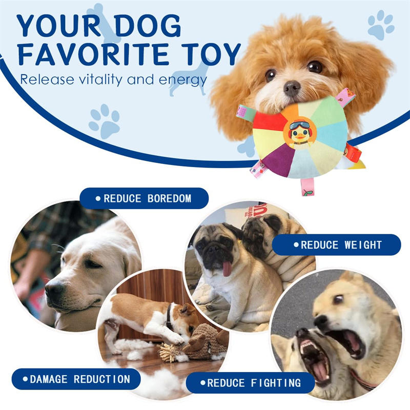 Dog Sounding Velvet Toy Bell Cartoon Toy Puppy Small Dog Teddy Teeth Grinding Toy wear-resistant bite-resistant Pet Toy