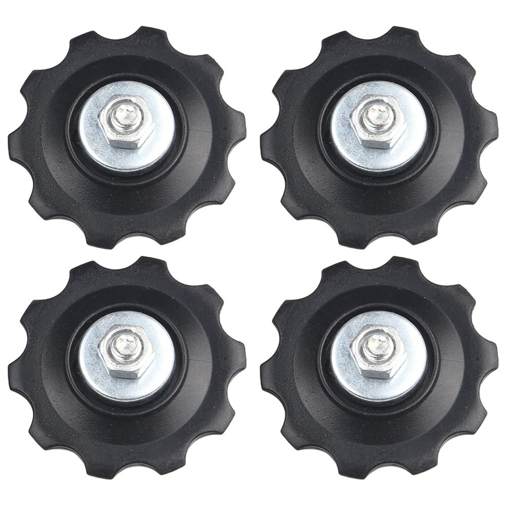 4Pcs 10T Bearing MTB Bicycle Rear Guide Wheel Road Bike -Jockey Rear Derailleur Pulley Roller For Bicycle Derailleur Repair Kit