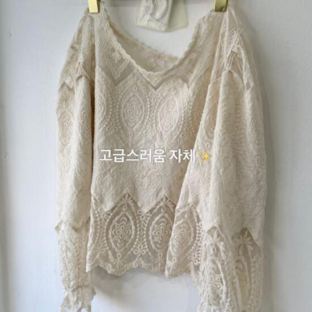 Dabimong Women Shola Lace Blouse