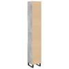 Bathroom Cabinet Concrete Grey 30x30x190 cm Particleboard
