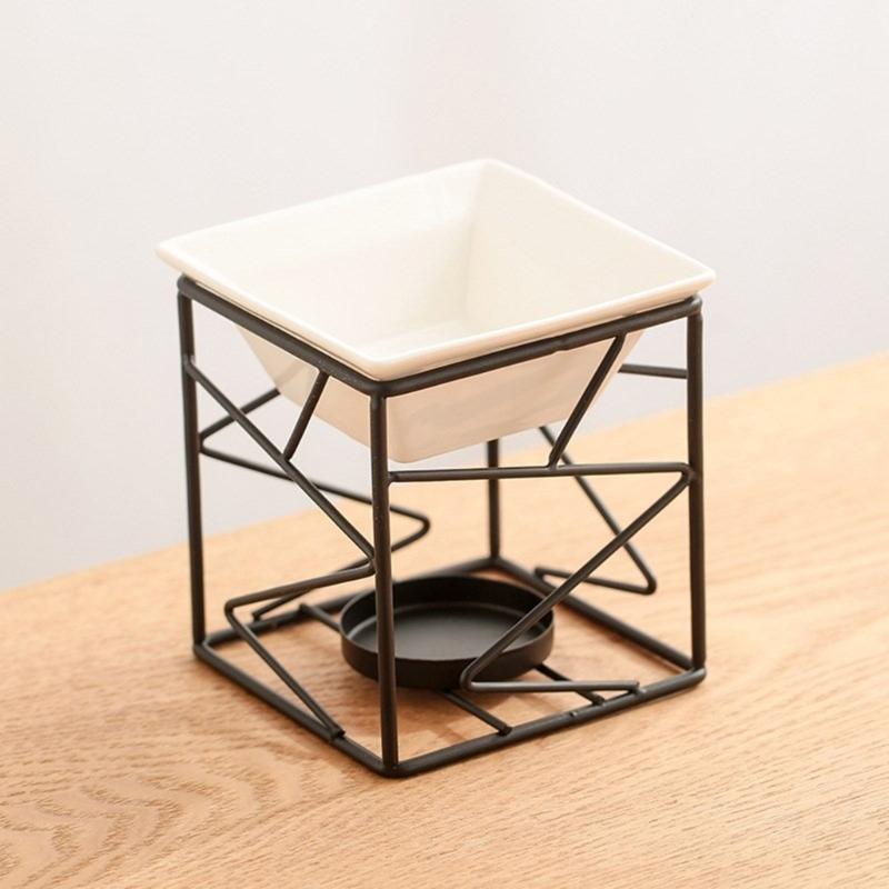 Decorative Ceramics Essential Oil Burners Aromatherapies Scent Diffuser Tealight Candle Holder Rack for Meditations Room