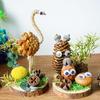 Handmade DIY Dried Flower Kit: Wood Chips, Branches, Pine Cones, Animals - Educational Parent-Child Creative Christmas Activity