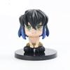 6pcs 7cm Anime Figure Demon Slayer Nezuko Tanjirou Zenitsu Inosuke Kyoujurou Kanawo Kawaii Toy Figural Nendoroid Pvc Model Gifts