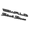 3D Krom Siyah Bison Wald Logo araç amblemi Dekor Gövde Rozeti Çıkartmaları Araba Styling Sticker Benz Auto için Fit