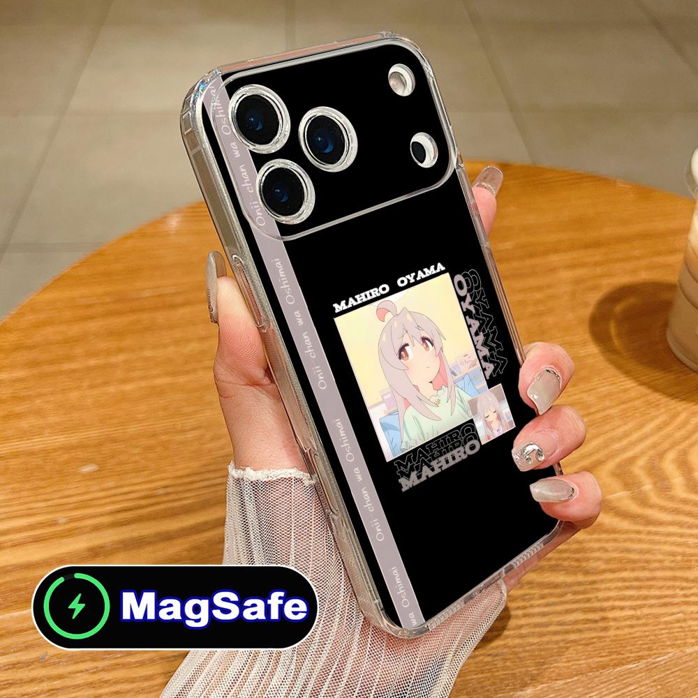 Anime Mahiro Oyama Onimai Phone Case for iPhone 17 16 15 14 13 12 11 Air Pro Max Plus Mini Magsafe Clear Colorful Cover Pretty