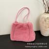 Autumn and Winter New Plush Bucket Bag Women's High-end Texture Niche Design Commuter Handbag