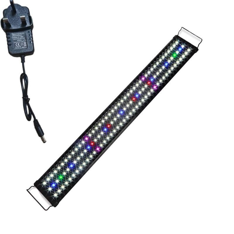 

Tank Aquarium Fish Led Over Head Full Spectrum Plant Lighting Lamp Warm Light UK,30cm/11.81in