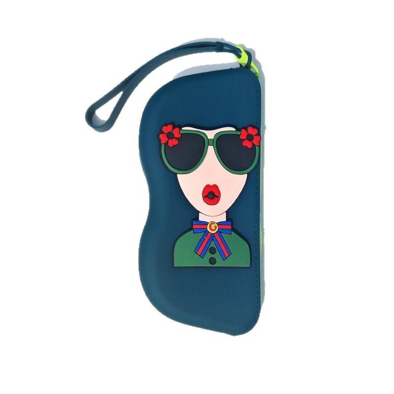 Modische Tragbare Multifunktionale Brillen Tasche Wasserdicht Staubdicht Münzbeutel Silikon Kleine Gegenstände Taschen Brillenetui für Reisen