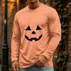 Men's Halloween Long Sleeve Neck Casual Top for Party