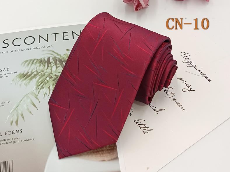 Herren Formell 8cm Schwarz Gestreifte Krawatte, Polyester-Seide, Jacquard Garngefärbt, Handgestrickt.