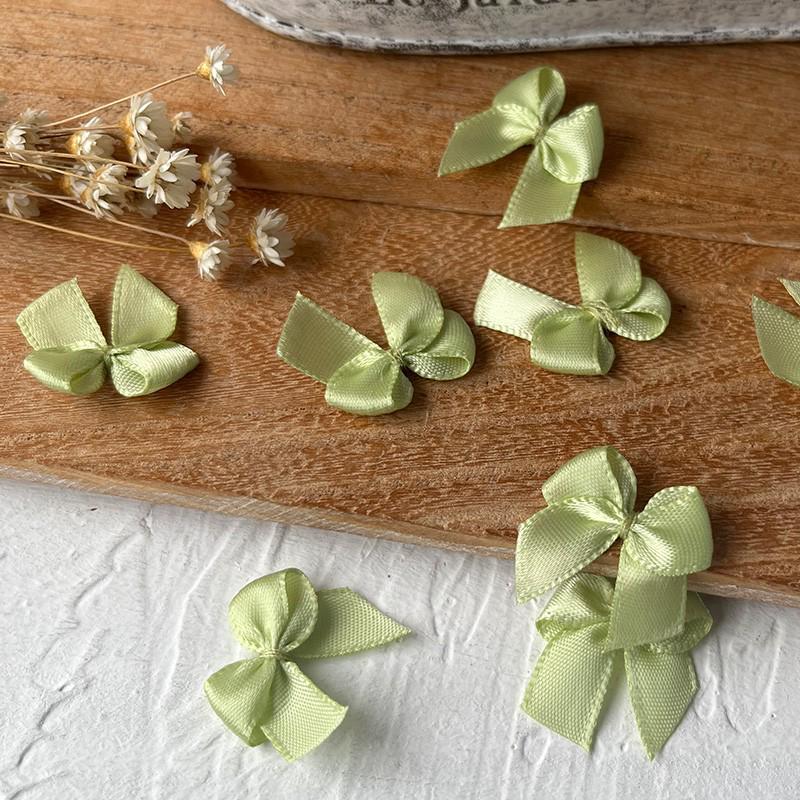 2.5cm Wide Handmade Ribbon Bow Knot for DIY Clothing & Hair Accessories, Card Holders, and Decorations