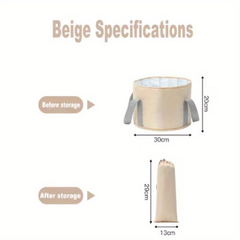 Portable Folding Foot Soak Bath Tub with Heat Preservation Multifunctional Deep Basin Aluminum Film Insulated