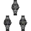 Mens Fashion Alloy Quartz Watch With Rotatable Dial For Casual Wear