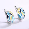 Classic Lady Earrings Irregular Colored Letter Studs Fashionable Casual Everyday Earrings