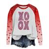 Women's Fashion Printed Long Sleeve Loose Round Neck Sweatshirt