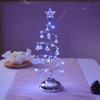 Christmas Decorations Electroplated Iron Christmas Tree Luminous Crystal Christmas Tree Night Light Christmas Gift Ornaments