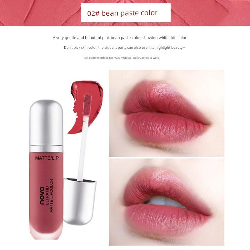 French Lip Gloss Lipstick, Waterproof, Long-Lasting, Non-Fading, Non-Stick, Matte Velvet, Whitening, Genuine Product