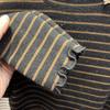 Autumn Winter Thickened Fleece-lined Pullover Elegant Long Sleeve Inner Wear Tops New Style Striped Warm Casual Tops Women 2025
