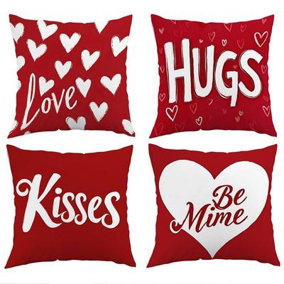 New Valentine's Day Pillow Case, Short Plush Sofa, Living Room Pillow Case, Cushion Cushion, Modern Simple Style