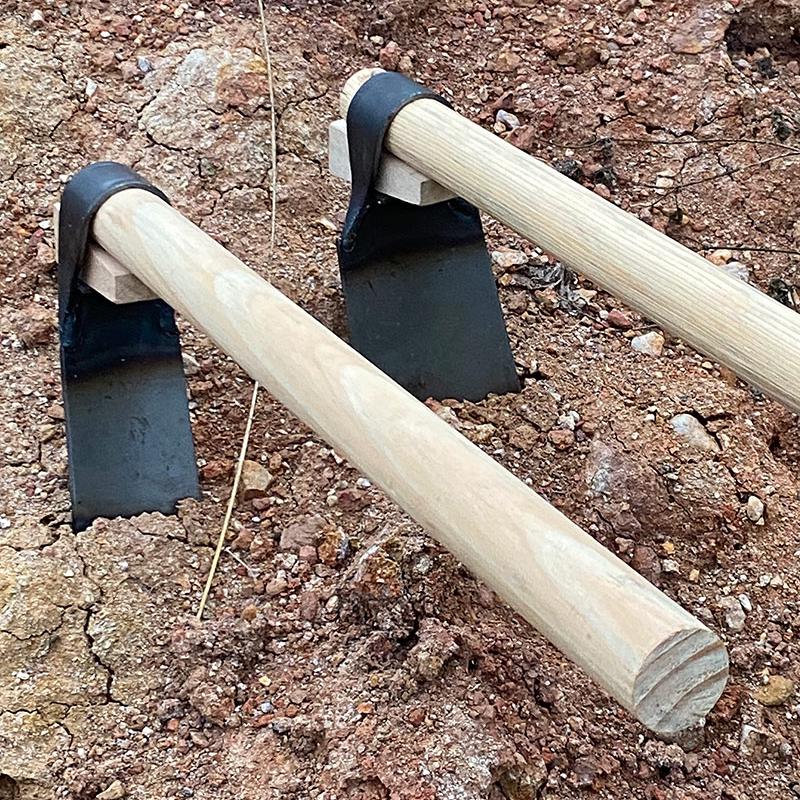 Altmodische Manganstahl-Gemüsehacke: Traditionelles Gartengerät zum Unkrautjäten, Ausgraben von Wildgemüse, Geeignet für Kinder und den Haushalt.