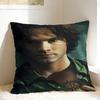 Sam Winchester Supernatural Collage Printed Pillow Cover  Comfy Cushion Cover Vintage Pillow Case For Chair Sofa Home Decor