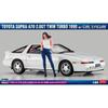 Hasegawa 124 Toyota Supra A70 2.0GT Twin Turbo 1990 wGirls Figure Plastic Model SP614 (Car)