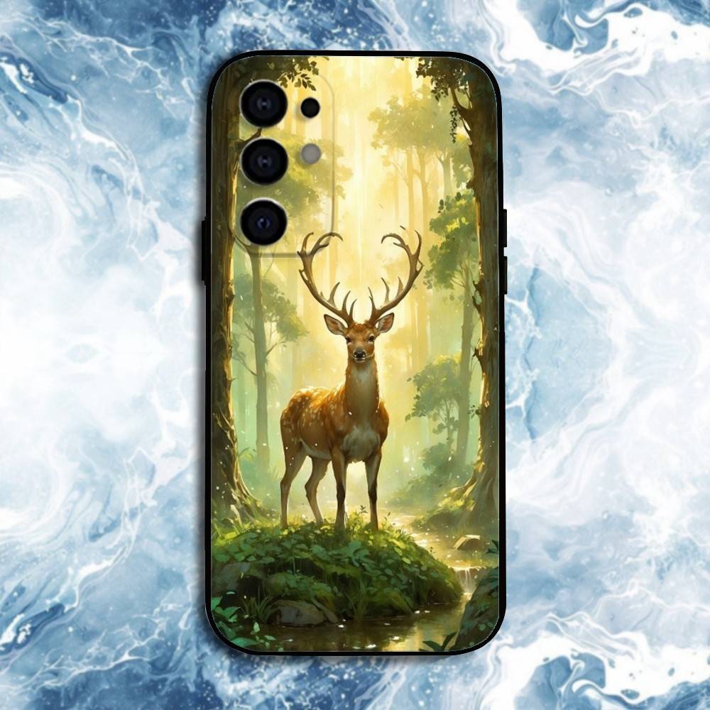 

Deer Hunting Camo Phone Case For Samsung S25,S24,S23,S22,S21,S20,Plus,Fe,Lite,Others Black Cover Samsung S25ULTRA