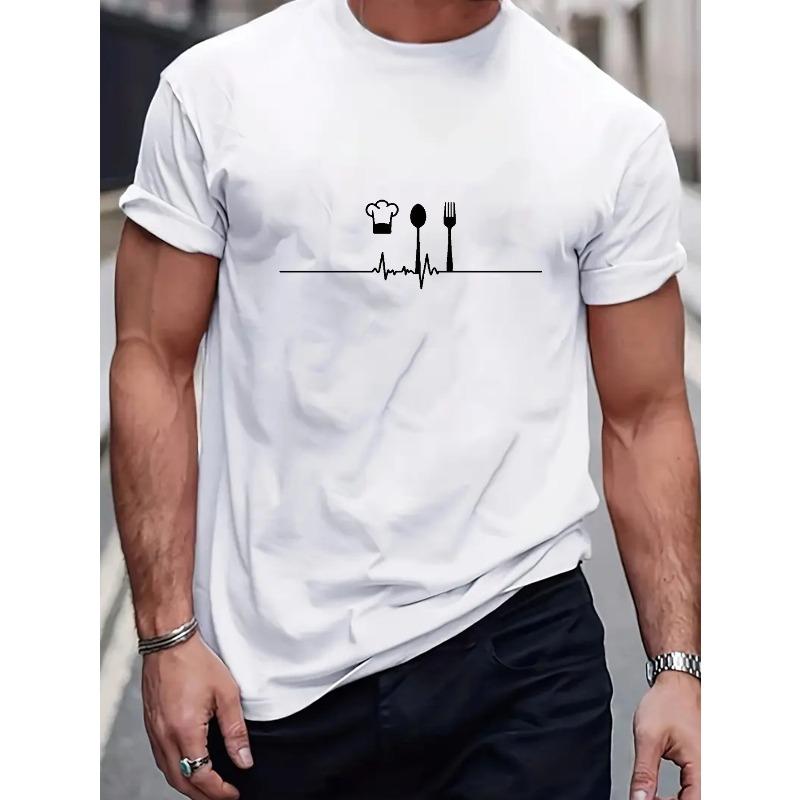 European sizes Men's Summer Casual Sports Fashion T-Shirt,  Regular Fit Crew Neck T-Shirt, Suitable for Daily Casual Wear