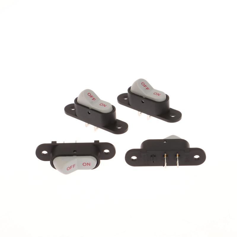 1/5Pcs Boat Button Switch White 2 Pin Light On/Off 250V 6A Ac Amp 125V 10A Electric Wok Home Start Switch
