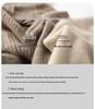 Women's High-Neck Wool Sweater: Solid, Thick, Loose Knit for Autumn/Winter. Versatile Base Layer.