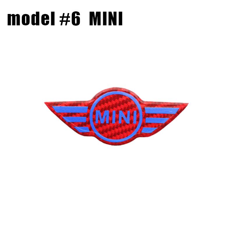 1Pcs Car Styling Steering Wheel Emblem Badge Stickers For MINI Cooper One S JCW Countryman R50 R52 R53 R55 R56 F54 F55 F56 F60