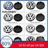 För Volkswagen VW 56MM/65MM/66MM Original Bilhjulnavkåpor För Volkswagen VW R GTI Emblem Bilmärke Navkåpor Dec