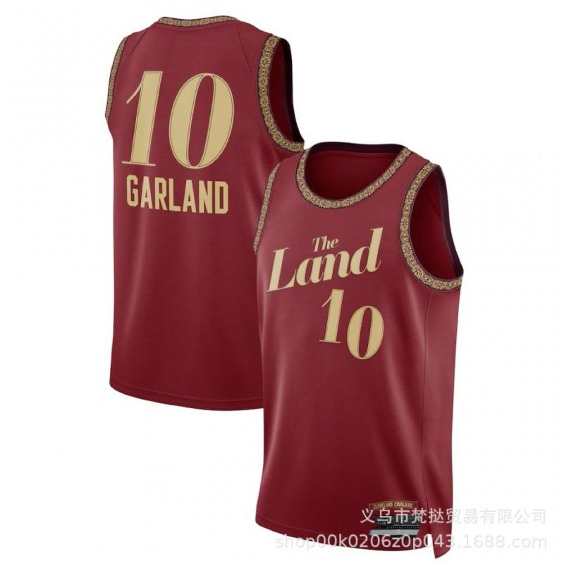 Cleveland Cavaliers Basketball Jersey Men Women Custom Stitched NBA Fan Wear Short Sleeve Cotton V-Neck Sportswear