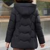 Plus Size Middle Age Women Winter Coats Hooded Elegant Thick Warm Embroidery Parkas Female Jackets