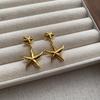 Unique retro stud earrings French exquisite earrings high-end atmosphere noble earrings