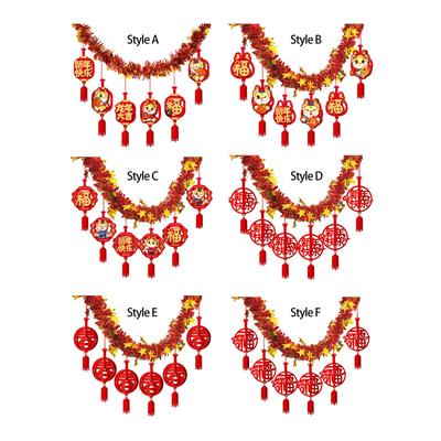 2025 Chinese New Year Banner Garland Decoration DIY Door Spring Festival Banner for Home Office Party Bedroom Indoor Outdoor