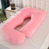 High-Density Solid Color Maternity Pillow for Pregnancy, Side Sleeping, Breastfeeding, and Headboard Support