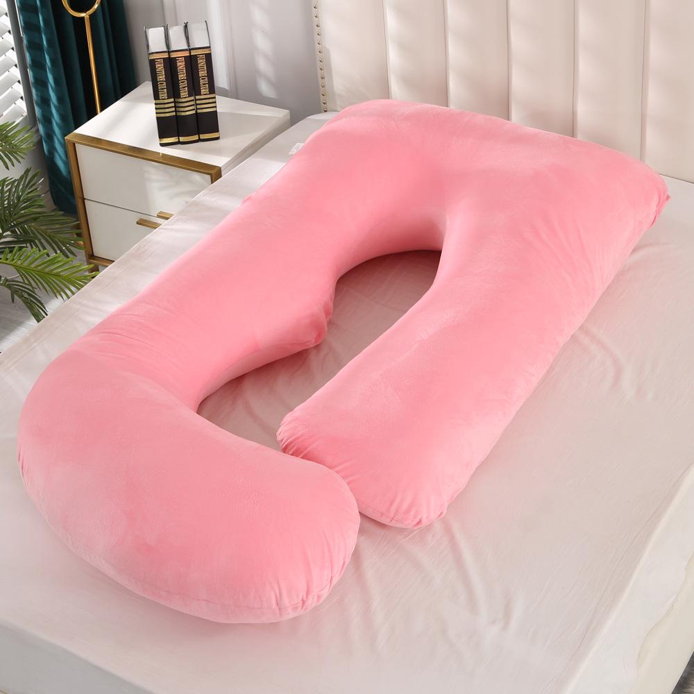 High-Density Solid Color Maternity Pillow for Pregnancy, Side Sleeping, Breastfeeding, and Headboard Support