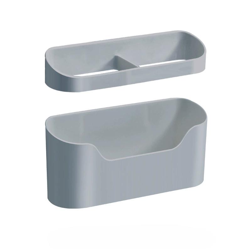 

Настенный держатель для зонта с креплением без гвоздей, многофункциональный стеллаж для хранения зонтов для дома, держатель для зонта от солнца серый