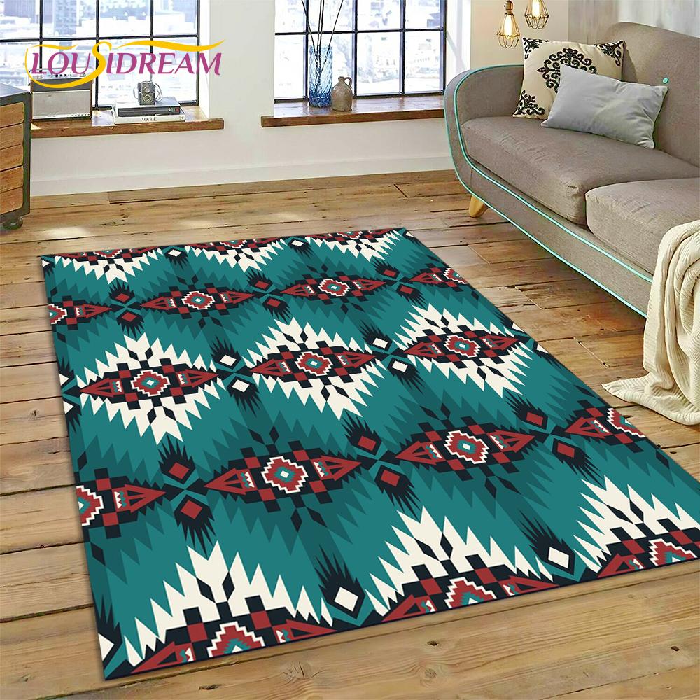Bohemia Nordic Celts Turkish Series Carpet Rug for Home Living Room Bedroom Sofa Doormat Decor,kid Area Rug Non-slip Floor Mat