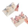 2Pcs Kids Hairpins Ribbon Bow Faux Pearls Decor Baby Hair Clips Rounded Edges Gentle Clamping Force Mini Size Hair Pins