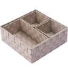 Woven Storage Boxes, Set of 4, Three Sizes, Handwoven, Desktop Storage, Small Organizer, Basket, Washable, Household Goods Storage, Drawer