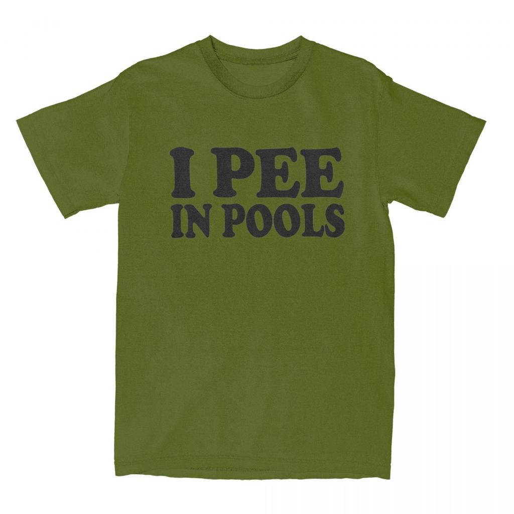 Men Women I Pee In Pools Funny Summer T Shirt Merchandise Retro Movie Cotton Tops T-shirt Fun Tees All Seasons
