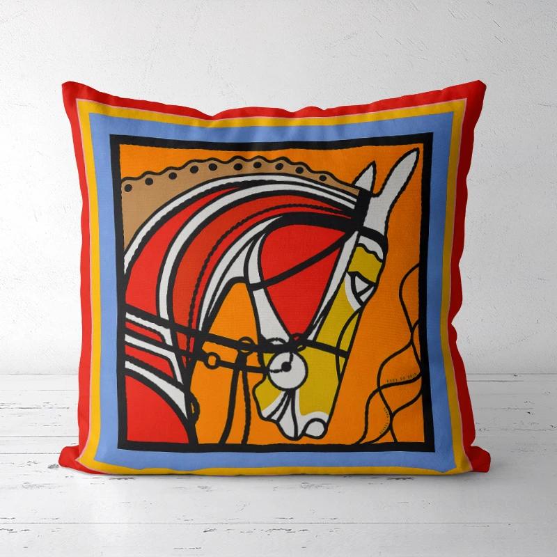 A DropShipping Christmas Home Decor Printed Cushion Cover Decorative Boho Pillowcases High-end Royal High Quality Europe